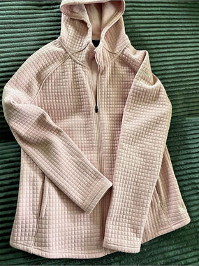 Spyder Quilted Hooded Jacket in Pink